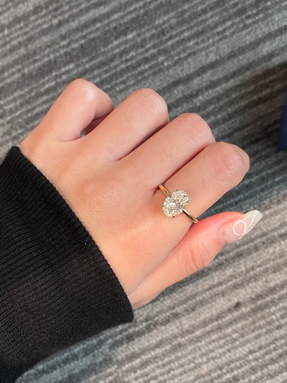 Custom Solitaire Ring — 14K Yellow Gold · 1.2ct Lab Diamond